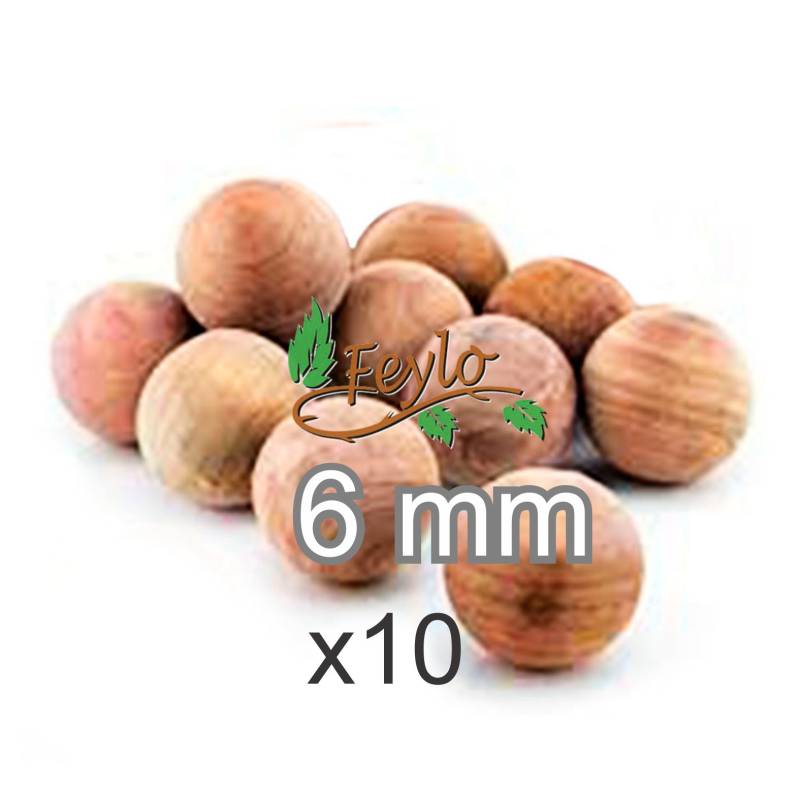 Esfera De Madera Ø 6 Mm. X 10 Unidad