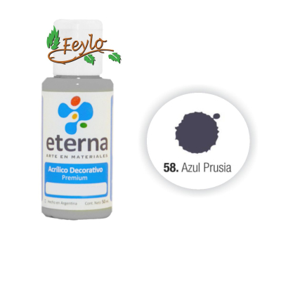 Eterna Acril.dec Azul De Prusia     50Ml