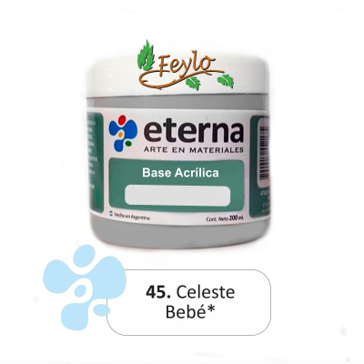 Base Acrilica  Eterna Celeste Bebe        200Ml.