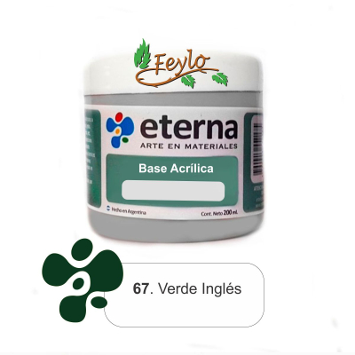 Base Acrilica  Eterna Verde Ingles        200Ml.