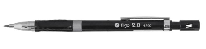 Portaminas Tecnico 2 Mm  (Con Grip, Clip Metal Y Afilaminas)