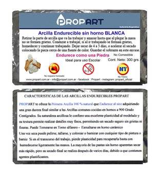 Arcilla Blanca Endurecible Sin Horno X 1Kg Propart
