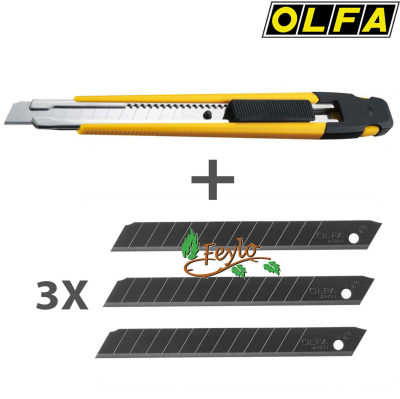 Cuchilla 9Mm C/4 Repuestos Diferentes A-1/3Bb