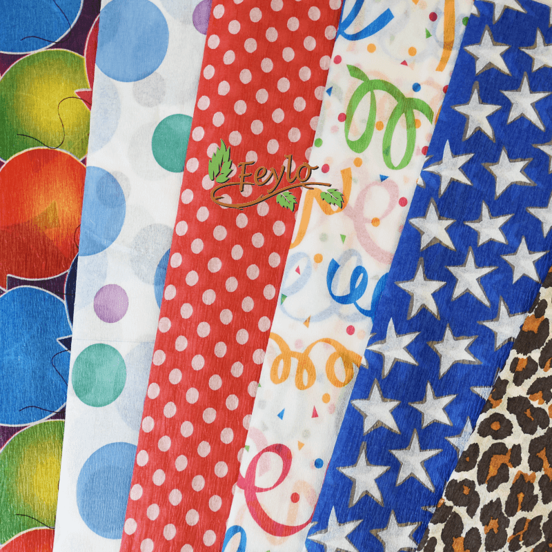 Papel Crepe Estampado X Unid