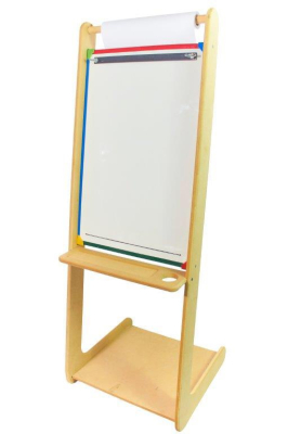 Atril De Pie 40X60 Pizarra Blanca + Portapapel