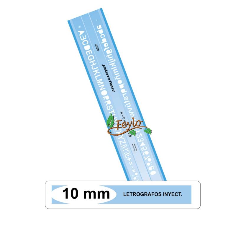 Letrografos Inyect.plantec Altura 10 Mm