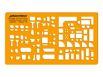 Plantilla Sanitarios, Cocina Y Lavadero 1:50