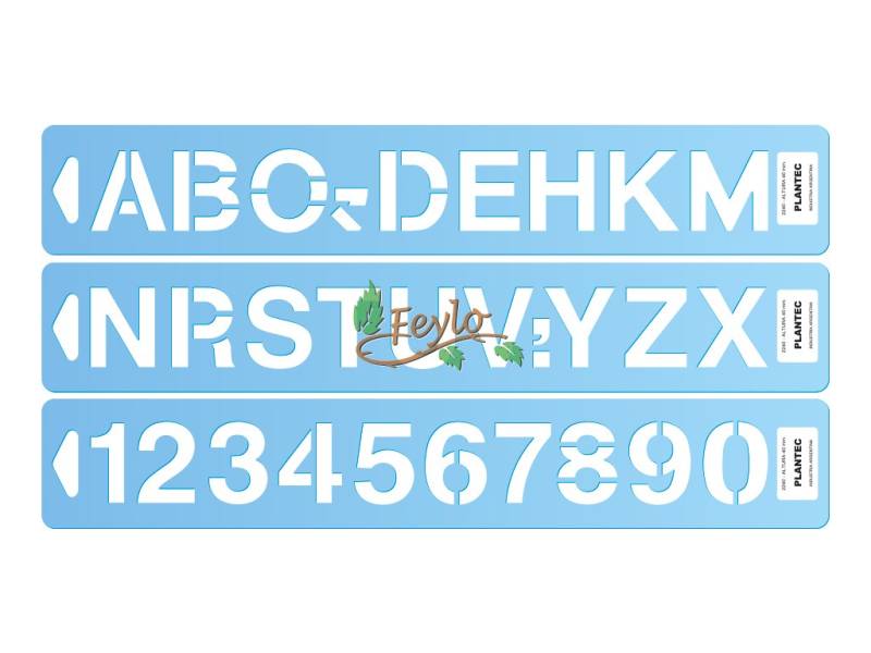 Letras Y Numeros Helvetica Pvc 60 M