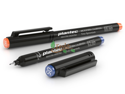 Microfibra Plantec  Punta Metal Calibrada 0.8 Mm