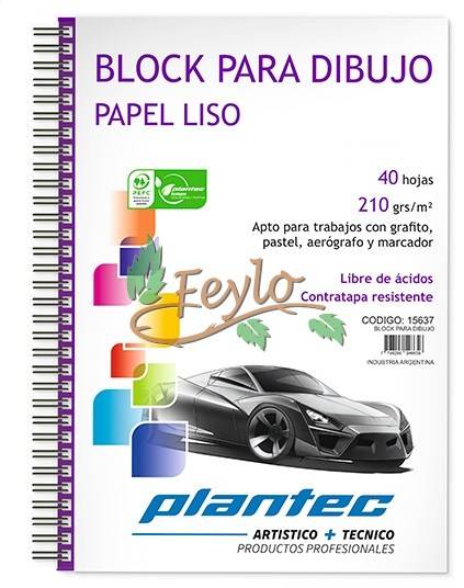 Block / Cuaderno Anillado Lateral 210 Grs A5 X 40 Hojas