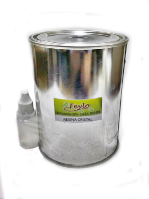 Resina Pre-Acelerada Cristal +  Catalizador  X 1 Kg