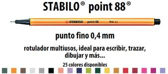 Microfibra Point 88 X 5 Colores 