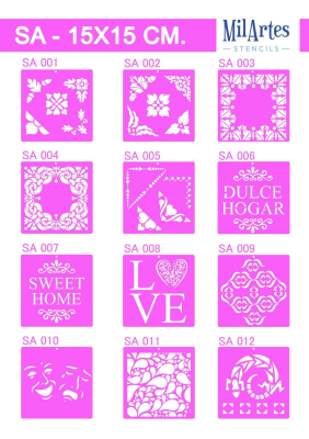 Stencil Sa 15X15 