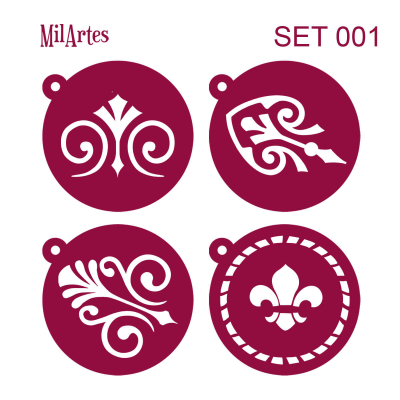 Stencil Set Mediano  7Cm Aprox