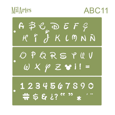 Stencil Abc 11 (3 Cm)