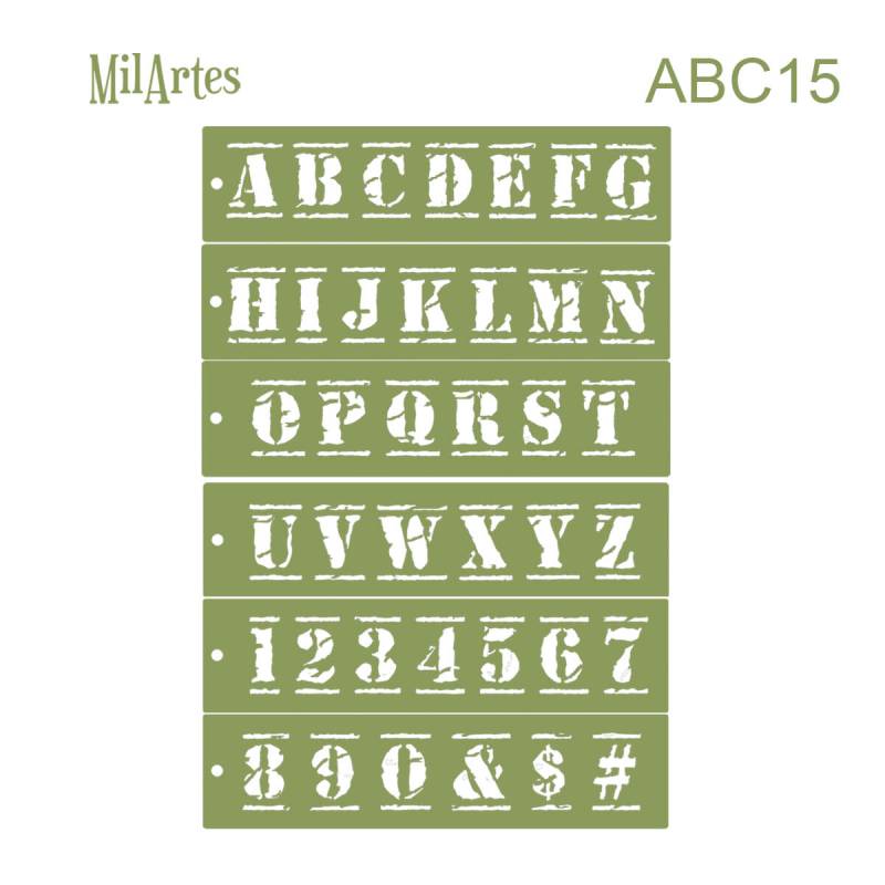 Stencil Abc 15 (7Cm)