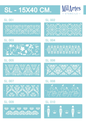 Stencil Sl 12X40