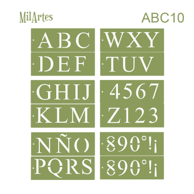 Stencil Abc 10 (10 Cm)
