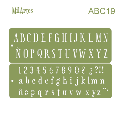 Stencil Abc 19 (2 Cm)