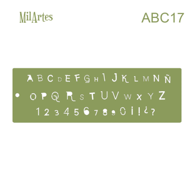 Stencil Abc 17 (1 Cm)