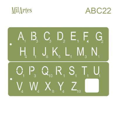 Stencil Abc 22 (2.5Cm)