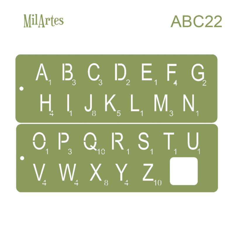 Stencil Abc 22 (2.5Cm)