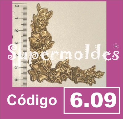 Moldura Esquinero Flores 
