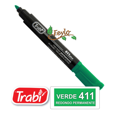 Marcadores Permanente Redondo 411 Verde