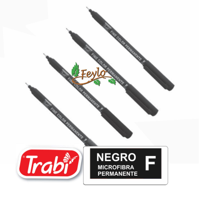 Microfibras Permanente Fino Negro