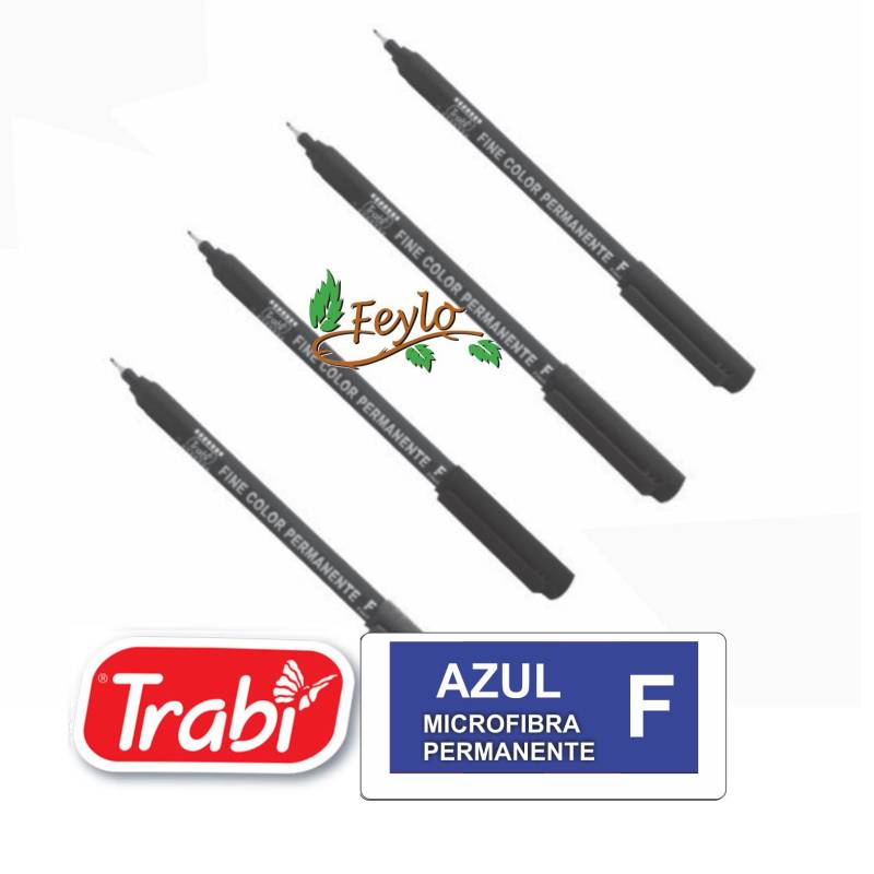 Microfibras Permanente Fino Azul