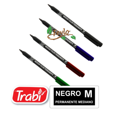 Microfibras Permanente Mediano Negro