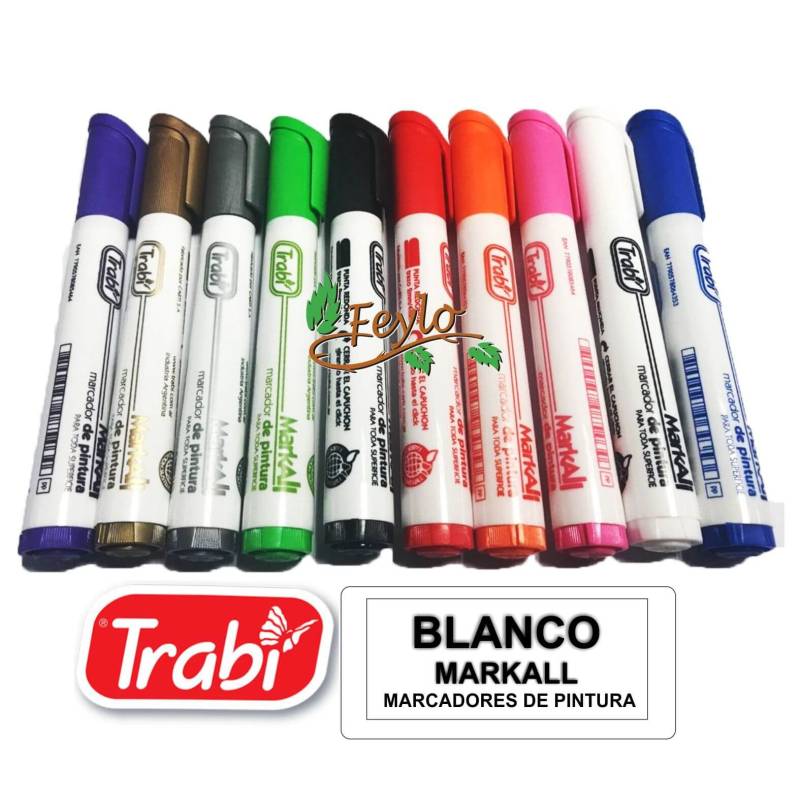 Marcadores Markall Trabi Blanco
