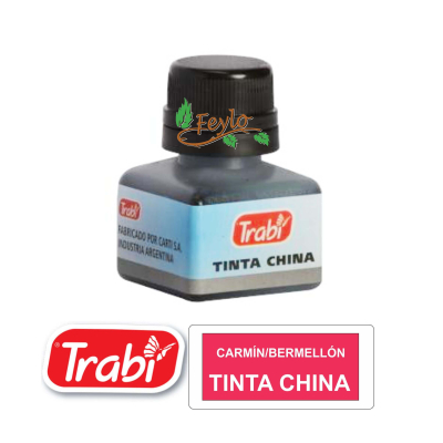 Tinta China Trabi X 15Cc Carmin/Bermellon