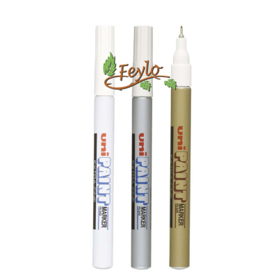 Marcador Uni Paint Extra Fino Solvente 