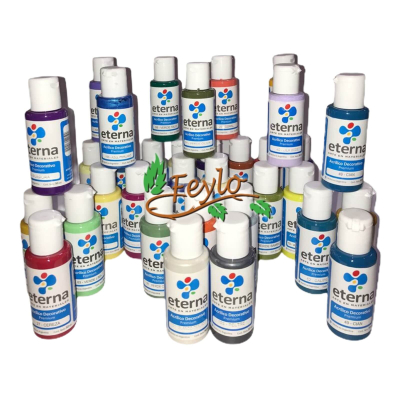 Promo Acrilicos Eterna (50Cc) 52 Colores + 3 Perla/Metal 