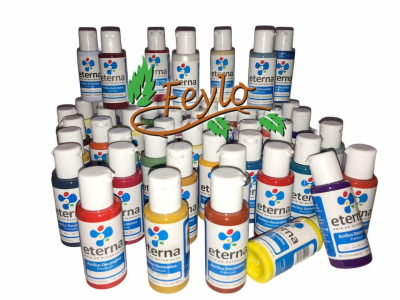 Promo Acrilicos Eterna 70 Colores (Paleta) + 5 Metalizados 