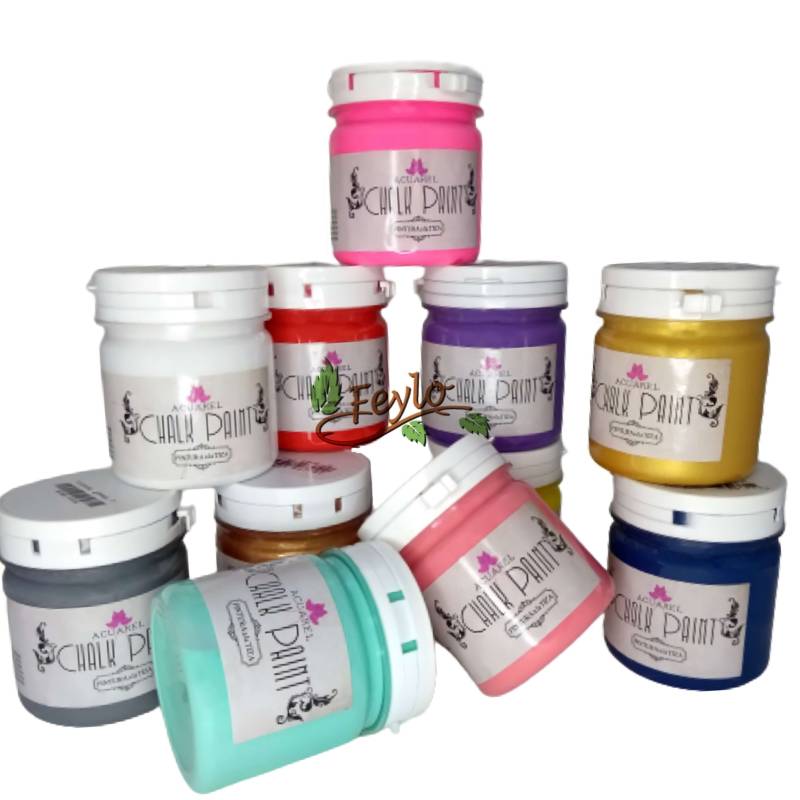 Promo Pintura A La Tiza Acuarel X 200Cc X Paleta Completa X 34