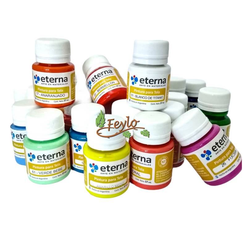 Promo Pintura Para Tela Eterna Paleta 70 Colores