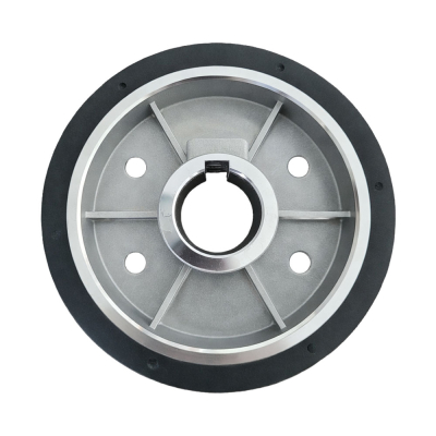Rueda engomada de arrastre 140mm x 50mm x 35mm, Marzica