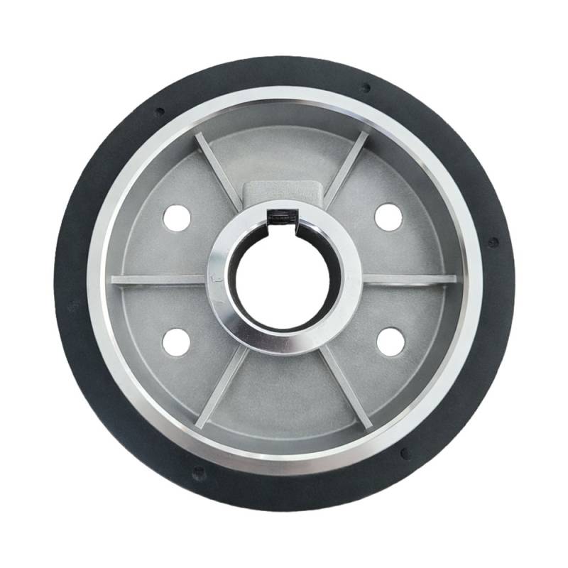 Rueda engomada de arrastre 140mm x 50mm x 35mm, Marzica