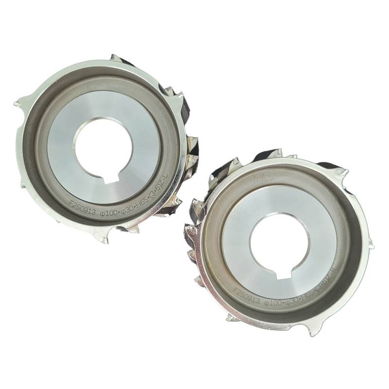 Fresa de diamante preMilling, (Set de 2 unidades), ØExt:100mm x ØInt:30mm x H:65mm x Z: 3+3, para Marathon V