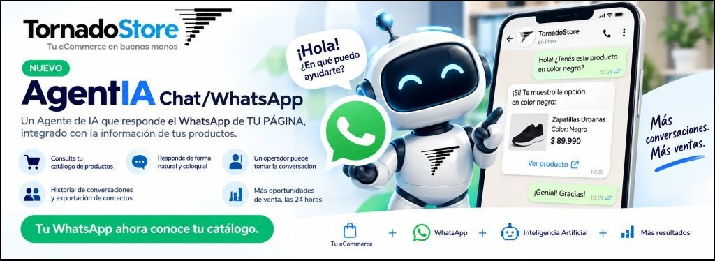 AgentIA - Agente de Ventas con IA WhatsApp integrado con tu eCommerce