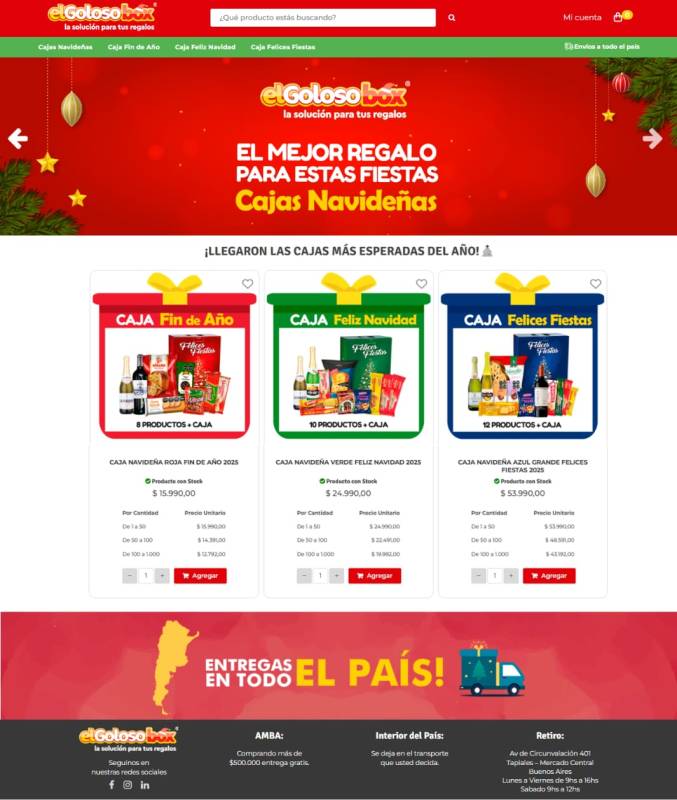 Proyecto Gestor de Pedidos El Goloso Box