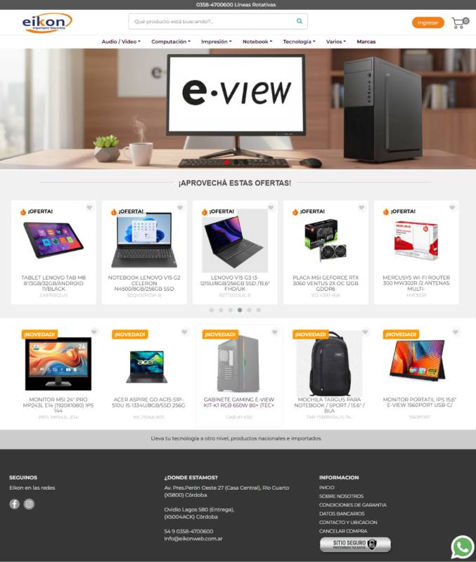 Proyecto de eCommerce Eikon – Mayorista de Computación
