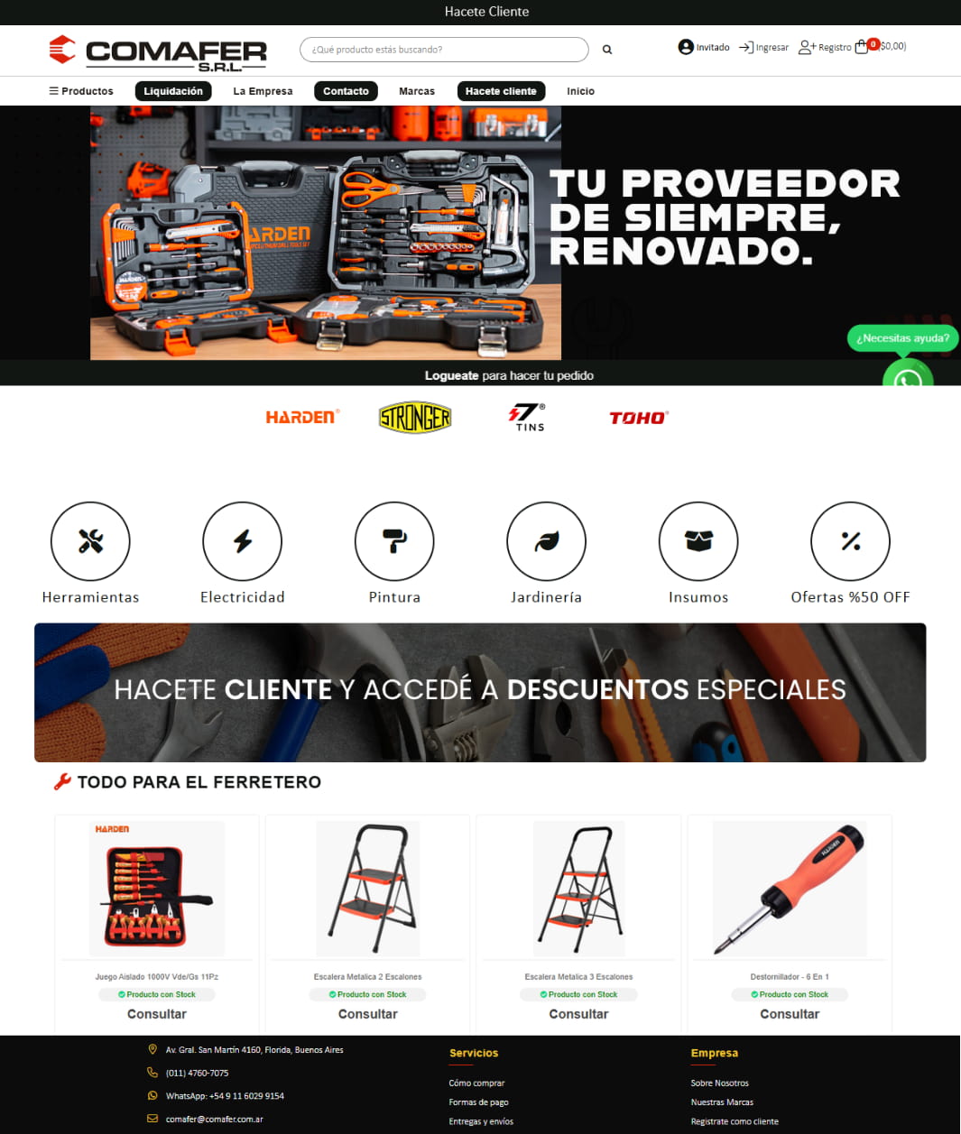 Proyecto Mayorista Comafer herramientas