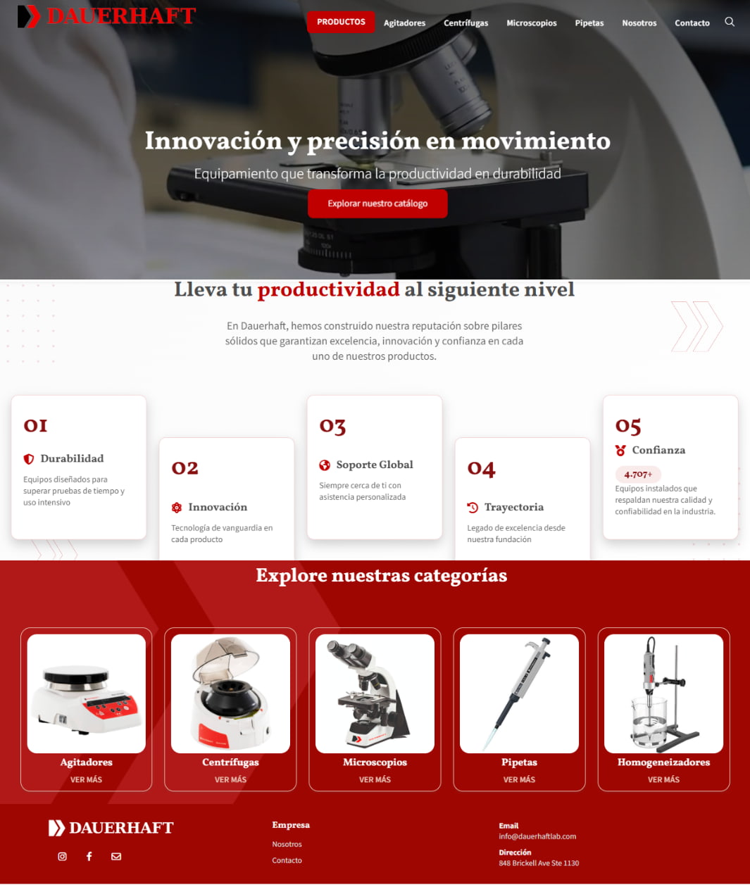 Proyecto Catálogo Online DAUERHAFT, Agitadores Magnéticos