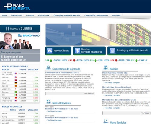 Portal Financiero Piano Bursatil