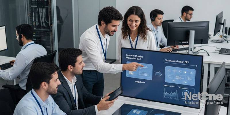 Gestor de pedidos mayoristas B2B integrado con sistema de gestión