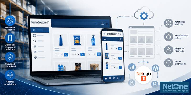 Ventajas de TornadoStore frente a plataformas genéricas integradas con Sistemas de Gestión