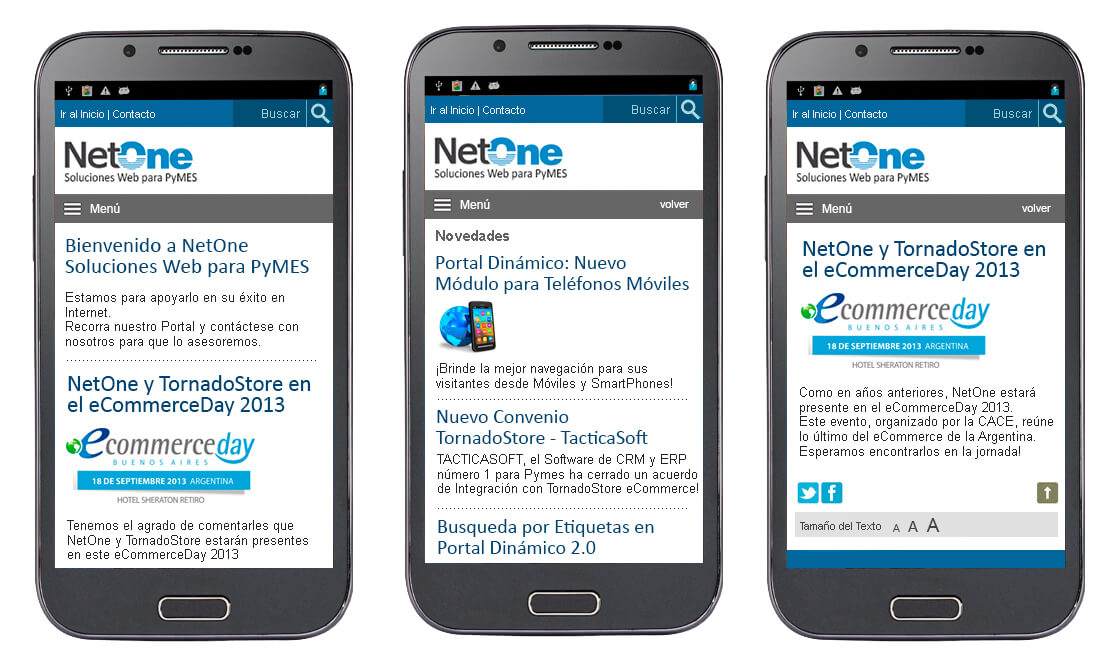Ejemplo Portal Web autoadmisnitrado para Celulares SmartPhones Ejemplo Portal Web autoadmisnitrado para Celulares SmartPhones